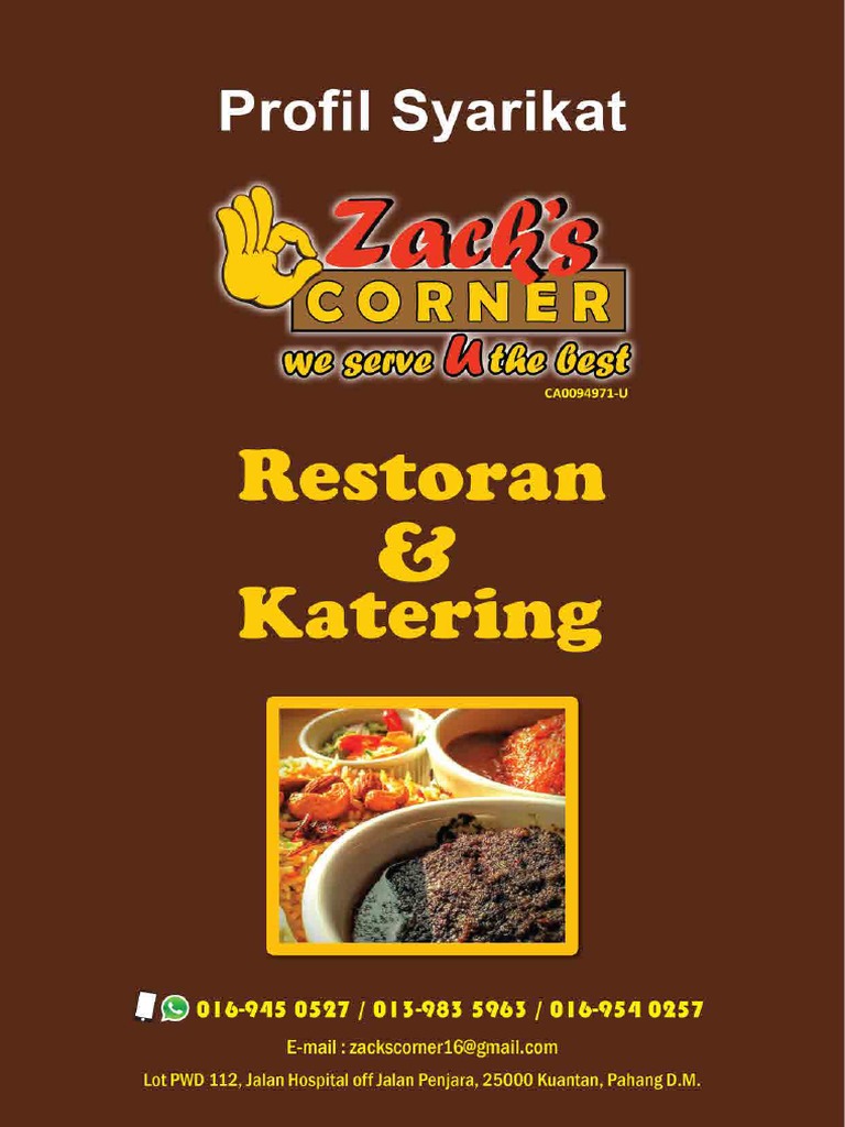 Company Profile Zacks Catering PDF