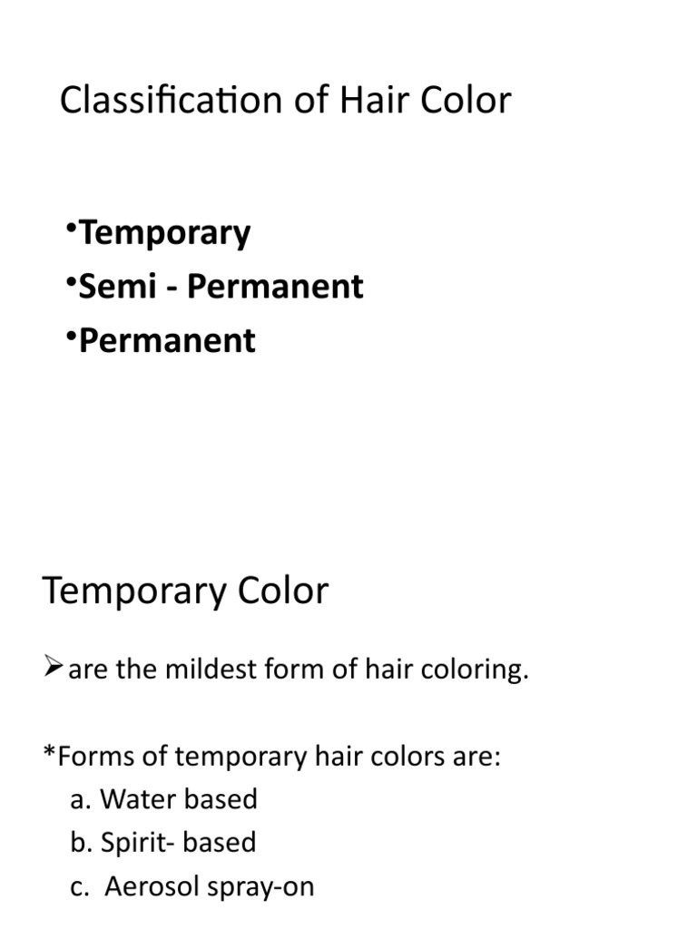 Hair Color Classification Overview | PDF | Home & Garden | Art