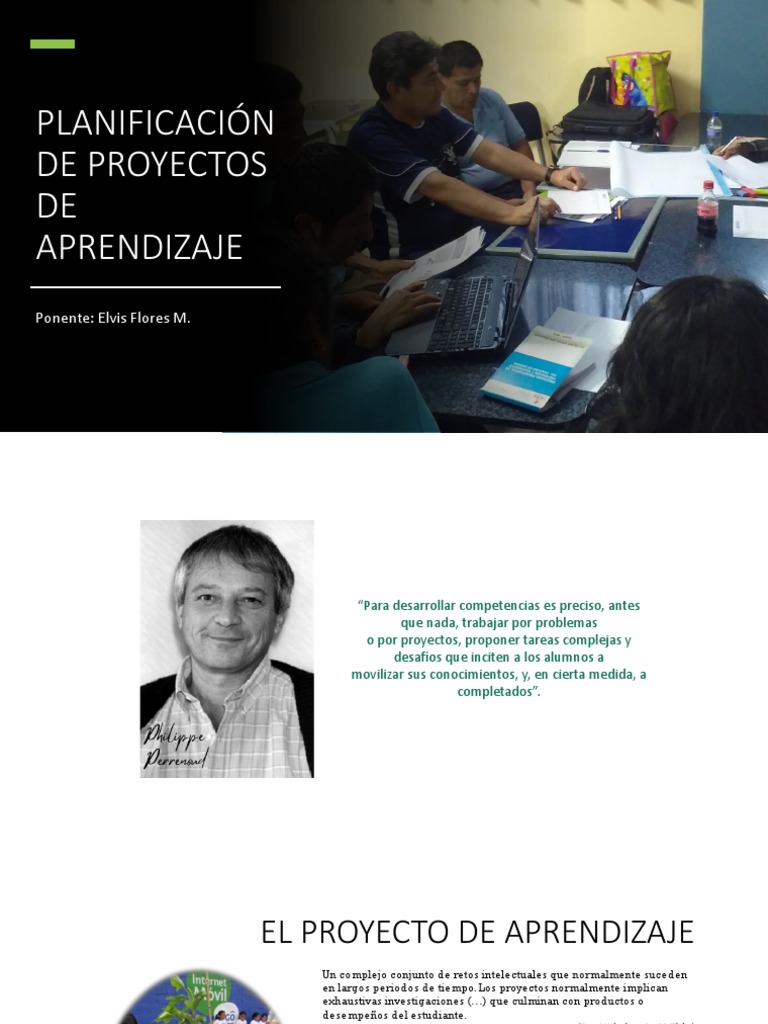 Planificación de Proyectos Aprendizaje | PDF