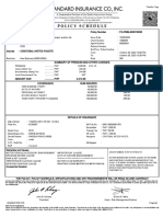 Policy Schedule: Cristobal Nietes Pacete