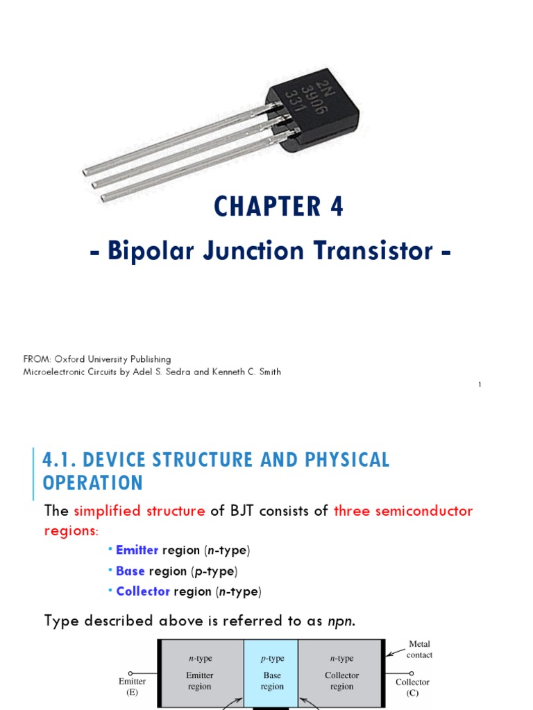 212 EE203 Chapter4 PDF Bipolar Junction Transistor Amplifier