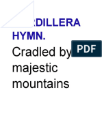 Cordillera Hymn