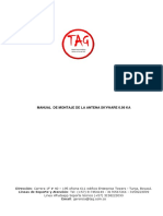 Manual de Instalacion Montaje de Antena Skyware 0.98