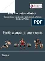 Nutrición deportiva fuerza potencia