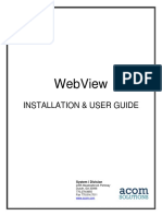 WebView User Guide V3 2 0