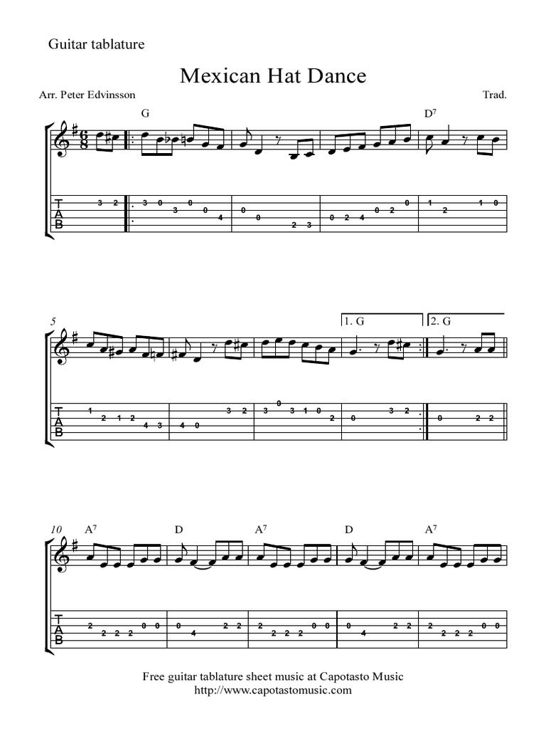 Mexican Hat Dance GTM PDF