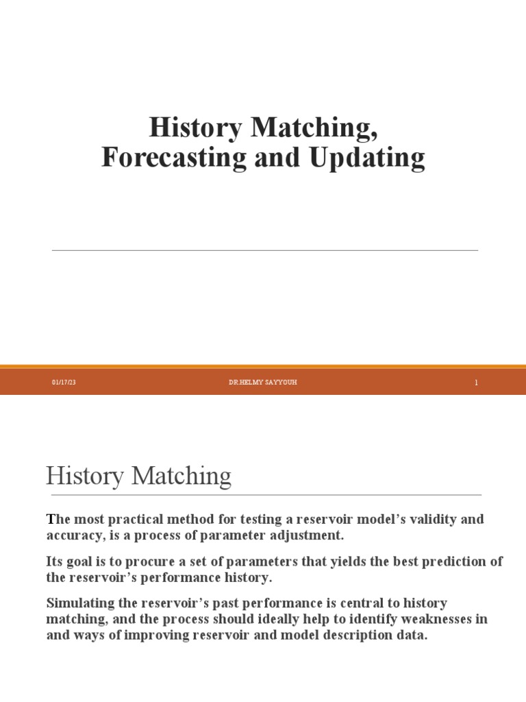10 History Matching PDF Simulation Petroleum Reservoir