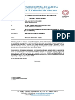 Informe N. Solicita Reprogramacion de Vacaciones de Personal de Apoyo (Policia Municipal) .