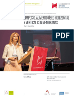Simposio. Aumento Óseo Horizontal Y Vertical Con Membranas: Celebrado El 24 de Mayo de 2014. SEPA Valladolid 2014