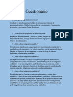 Cuestionario La Importancia de La Investigación Melissa Juárez Cruz