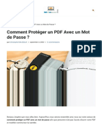 Comment Protéger un PDF Avec un Mot de Passe _