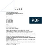 Asado Pork Roll