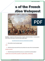 Causes of The French Revolution Webquest Answer Key