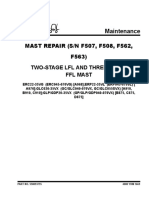MAST REPAIR (S/N F507, F508, F562, F563) : Maintenance