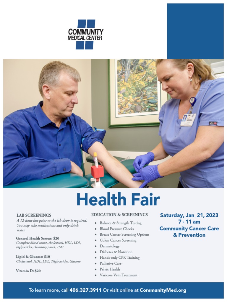 Affordable Lab Screenings & Health Fair | PDF
