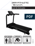 Esteira atlética 16 km/h manual de instruções