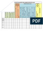 Cuadro de Evaluacion para Ambientación