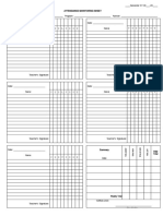 Classroom Attendance Monitoring Sheet