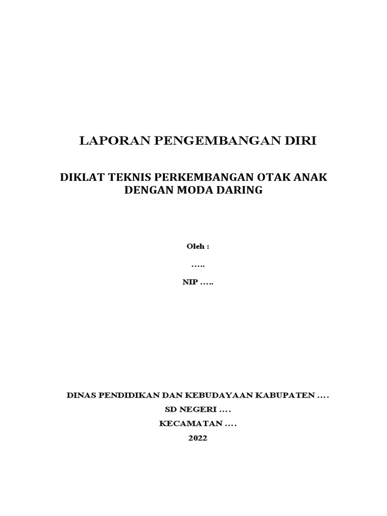 Pengembangan Diri Guru Daring 2022 | PDF | Karier & Perkembangan