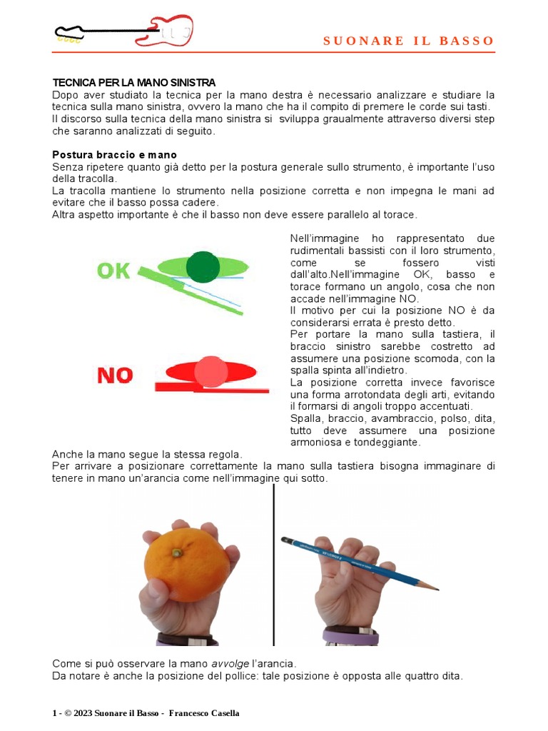 Appendice 3 - La Tecnica Della Mano Sinistra Sul Basso | PDF, image size:768x1024