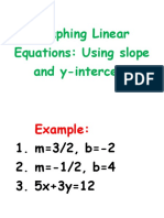 Graphing Linear Equations