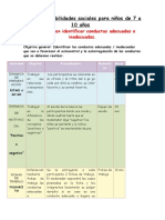 TALLER DE HABILIDADES SOCIALES 2 SEMANA DEL 13 AL 18