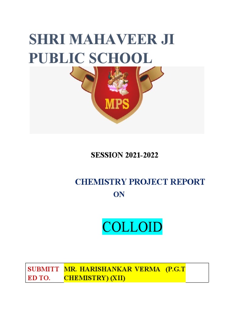 SURAJ Fin PDF Colloid Physics