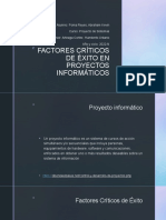 Factores Críticos de Éxito en Proyectos Informáticos