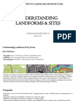 Introduction To Landscape Architecture Cont. - Understanding Landforms Site Studies - 19.10.22