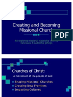 Creating and Becoming Missional Church