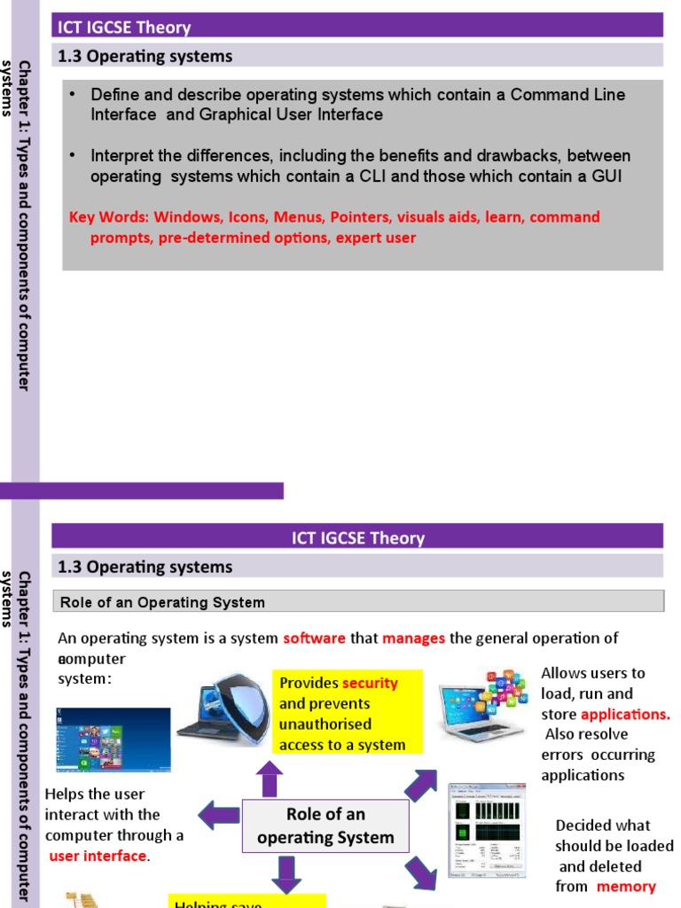 1.3 Operating Systems | PDF | Graphical User Interfaces | Command Line ...