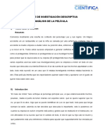 Informe de Investigación Descriptiva Análisis de La Película