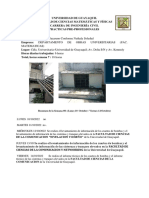 Informe prácticas ingeniería civil Universidad Guayaquil levantamiento información cisternas