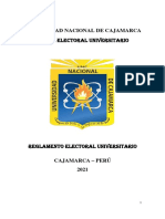 Reglamento Electoral Universitario - 2021