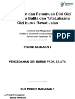 Pencegahan Deteksi Dini Gizi Buruk Dan Tatalaksana Gibur Rajal