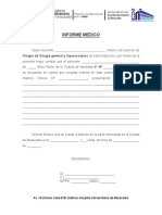 Formato de Informe Medico de Consulta. - 080459