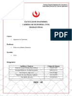 Facultad de Ingeniería Carrera de Ingenieria Civil Trabajo Final