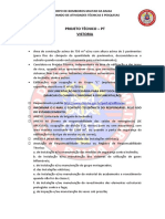 Projeto Técnico - Vistoria de Edificações acima de 750m2 ou 3 Pavimentos