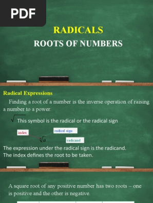 Radical Sign Transparent