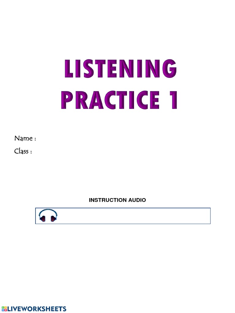 Listening Form 3 Pdf
