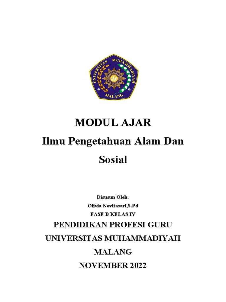 Format Modul Ajar PBL | PDF | Karier & Perkembangan | Kesehatan Holistik