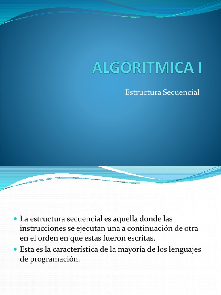 Estructura Secuencial en Programación | PDF | Algoritmos | Desarrollo ...