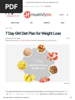 GM Diet Plan