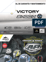 Manual de Garantia y Mantenimiento Victory Shock Tablero-Bluetooth