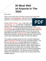 1 12the Top 20 Most Well Connected Airports in The World in 2022