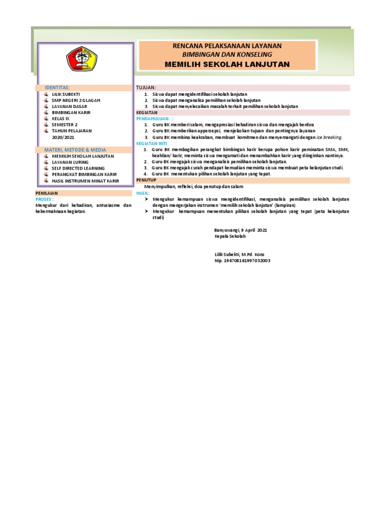 RPL BK SMP Kurikulum Merdeka Kelas IX | PDF