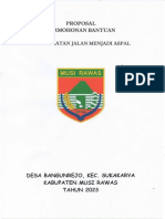 Proposal Peningkatan Jalan Menjadi Aspal TH 2023