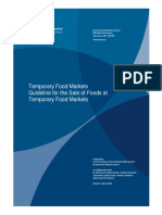 Guidelines For Sale of Foods at Temporary Food Markets