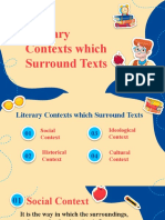 Literary Contexts Which Surround Texts