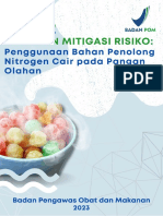 Pedoman Mitigasi Risiko Penggunaan Bahan Penolong Nitrogen Cair Pada Pangan Olahan